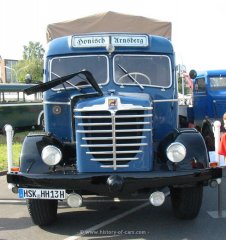 B&uuml;ssing 6000S Pritsche mit tiefem Fahrerhaus 1953