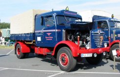 B&uuml;ssing 6000S Pritsche mit Fernfahrerfahrerhaus 1954