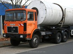 MAN 26.281 (F9) 6x6 Sattelzugmaschine mit Faun Rotopress 1983-1986