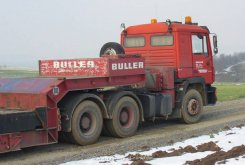 MAN F90 26.362 6x4 Sattelzugmaschine Buller mit Tieflader 1986-1990