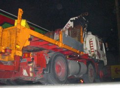 MAN F90 26.402 6x2/4 Flachbett mit Ladekran ~1994