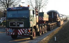 MAN F90 41.502 8x6/4 Schwerlast-Sattelzugmaschine Kahl 1990-1994