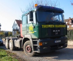 MAN F2000 Evo 33.464 6x4 Sattelzugmaschine Th&ouml;men Hamburg 1998-2000