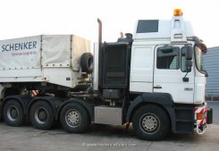 MAN F2000Evo 41.603 8x4/4 Schwerlast-Sattelzugmaschine Schenker 1998- ca. 1999