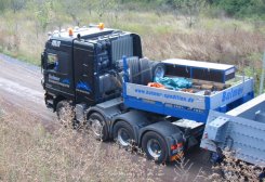 Mercedes-Benz Actros 4160 L 8x4/4 Titan Schwerlast-Sattelzugmaschine Balmer Schwertransporte ca. 2002-2003