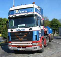 Scania 144G 530 Topline 8x4/4 Schwerlast-Sattelzugmaschine Peters 1995-2001