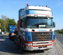 Scania 144G 530 Topline 8x4/4 Schwerlast-Sattelzugmaschine Peters 1995-2001