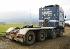 Scania 144G 530 Topline 8x4/4 Schwerlast-Sattelzugmaschine Finn Hansen 1995-2001