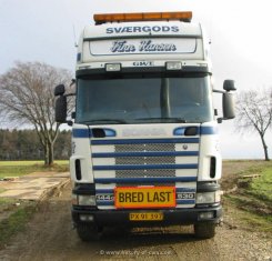 Scania 144G 530 Topline 8x4/4 Schwerlast-Sattelzugmaschine Finn Hansen 1995-2001