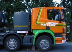 Scania P124G 420 gb10x4/6nz Schwerlast-Sattelzugmaschine V.D.Vlist 1999
