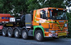Scania P124G 420 gb10x4/6nz Schwerlast-Sattelzugmaschine V.D.Vlist 1999