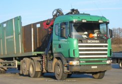 Scania 124G 470 6x2 Sattelzugmaschine mit Ladekran 2001-2004
